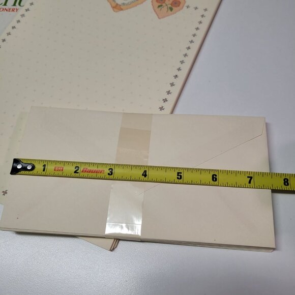 Current Blue Goose Cross Stitch Stationary Set Vintage Beige Granny - Picture 7 of 8